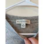 White + Warren Hi Low Hem Pullover Sweater Cashmere Gray Women's Size Medium Photo 4