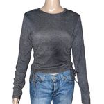 Sky And Sparrow  Ruched Tie Cropped Tee Photo 0