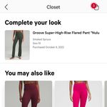 Lululemon Groove Pants Flare Super High-Rise Photo 2