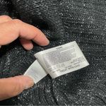 I.e.i. Shimmer of Silver on VTG Black Cowel Neck S/Sleeve Sweater Dress Size M Photo 7