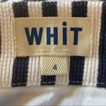 WHIT Textured Asymmetrical Striped Skirt Size 4 White Photo 8