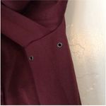 Athleta Burgundy Maroon Midi Zipper Magnetic Closure Rain Jacket Size Small Photo 4