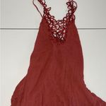 Free People orange rust mini dress small Photo 0