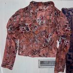 Nasty Gal floral tie blouse Photo 7