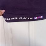 Peloton  Racerback Together We Go Far Purple Sports Bra Size S Photo 4