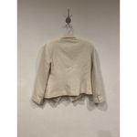 L'Agence  Brooke Blazer Womens 2 White Boucle Double Breasted Cropped Jacket Photo 3