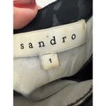 Sandro Paris Black Damask Dress – Size 1 (US 4) Photo 3