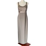 Jovani  Beaded Bodice with Slit in back Maxi Dress Photo 4