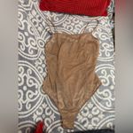 SKIMS Size XL Glissenette Sienna Scoop Neck Sheer Bodysuit Shimmery NWT Photo 2