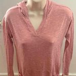 Ginger G women’s pink ribbed hooded lightweight w/side ties sweater, size S Photo 0
