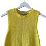 ZARA NWT Yellow Chunky Knit Sleeveless Mini Sweater Dress Sz S #1139 Photo 11
