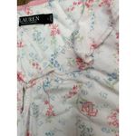 Ralph Lauren Lauren  Floral Sleeveless Nightgown Ruffle Hem Pink Women's L Photo 4