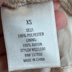 NWT Francesca’s Anett Pink Sparkle Polka Dot Peplum Top XS Photo 5