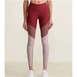 Outdoor Voices Tri-Color Springs Burgundy Red Athletic 7/8 Leggings Size Medium Photo 9