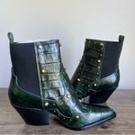 Vince Camuto Norley Dark Green Women's Western Leather Boot Size 7 SKU#24742 Photo 4
