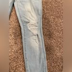 Blue Light Wash Skinny Overall Jeans Photo 5