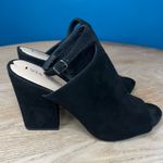 Via Spiga Prim Block Heeled Sandal Black Suede Mule Block Heel Women’s Size 9.5 Photo 2
