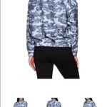 Reebok NWT  Ladies Woven Print Quarter Zip Windbreaker with pocket Photo 8