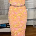 House of Harlow Sunset Orange Floral Matching Set Photo 0