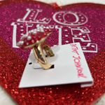 Betsey Johnson Heart Beaded Bling Stretch Heart Ring Photo 3
