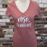 District Rose S'il Vous Plait Short Sleeve Dusty Rose Shirt Size XS Pink Photo 0