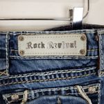 Rock Revival  Distressed Denim Blue Women's Shorts Photo 9