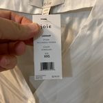 Joie  Cadmar porcelain XXS button down stripe pattern satin shirt Photo 2