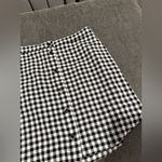 Topshop  Black and White Gingham Mini Skirt Photo 5
