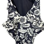 Anthropologie Maeve Ruffled Plunge One Piece Swimsuit Sz XS Photo 4