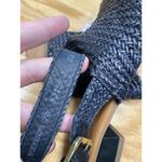 Paul Green Helena Woven Sandals Women's 9.5 Blue Leather Slip-On Shoes S70 Photo 6