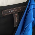 BCBGMAXAZRIA Women’s Blue & Black Adjustable Strap Fitted Tank Dress - Size 10 Photo 5