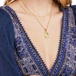 Free People My Love Long Sleeve Mini Dress in Indigo Blue Size Small Photo 3