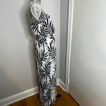 Massimo Bamboo Print Black and White Strapless Maxi Dress. Small/ Petite. Size undefined Photo 3