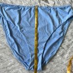 Good American New Good Waist High-Rise Bikini Bottoms in Sky blue size 7/4X Photo 3