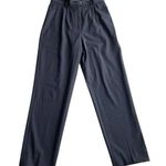Carlisle Wool Trouser Dress Pant Navy Blue Size 6 Vintage High Waist Workwear Photo 0
