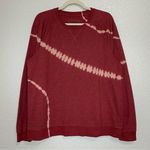 Sonoma  Red Tie Dye Crewneck Long Sleeves Sweatshirt Photo 0