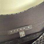 Tiana B Women’s Small Black Silver Midi Dress Photo 2