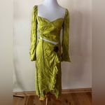 For Love & Lemons Allie Long Sleeve Cutout Cupro Blend Midi Dress NEW MEDIUM Photo 2