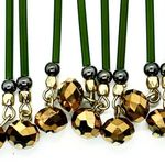 Boutique Green Bronze Wood Bib Style Necklace & Earrings Photo 4