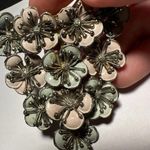 True Vintage Single Dress Clip Flowers Please Read Photo 3