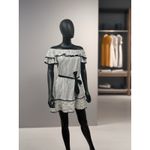 ZARA  Belted Ruffles Dress Sz‎ Small Photo 3