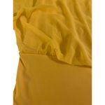 MSK Lemon Candy Yellow Shirt Cold Shoulder Rhinestones S NWT Photo 1