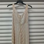 Love and Lemonade Women's Sequin Formal Evening Gown Size 1XL Tan Off Shoulder Photo 7