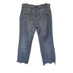 We The Free Free People Maggie Ripped Ankle Straight Leg Jeans In Sequoia Blue, Sz 32 Photo 3