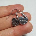 I Love you Silver Plated charms Earrings Photo 1