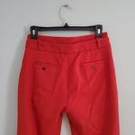 Claudie Pierlot Wool Cuffed Ankle Red Trousers 8 Photo 3