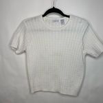 Jeanne pierre  Cable Knit Sweater Short Sleeves Sz Medium Photo 0