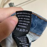 Dollhouse 🌞 Medium Wash Distressed Ripped Cuffed Raw Hem Mini Skirt Photo 3