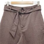 Free People  Belted High Waist Wide Leg Pants Brown Tweed Trouser Women’s Size 2 Photo 3