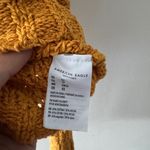 American Eagle  Cardigan Womens XS Mustard Cropped Crochet Sweater V Neck Y2K Photo 5